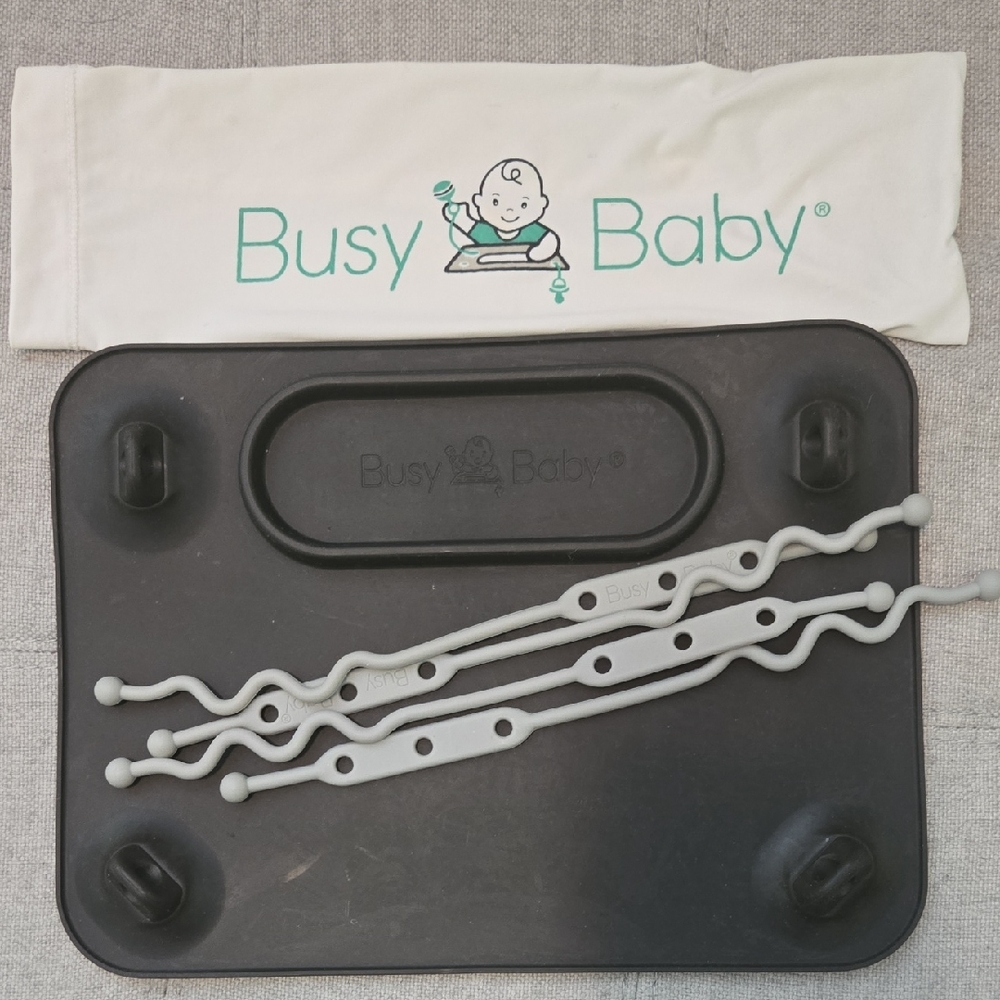 Busy Baby Black Placemat with Straps